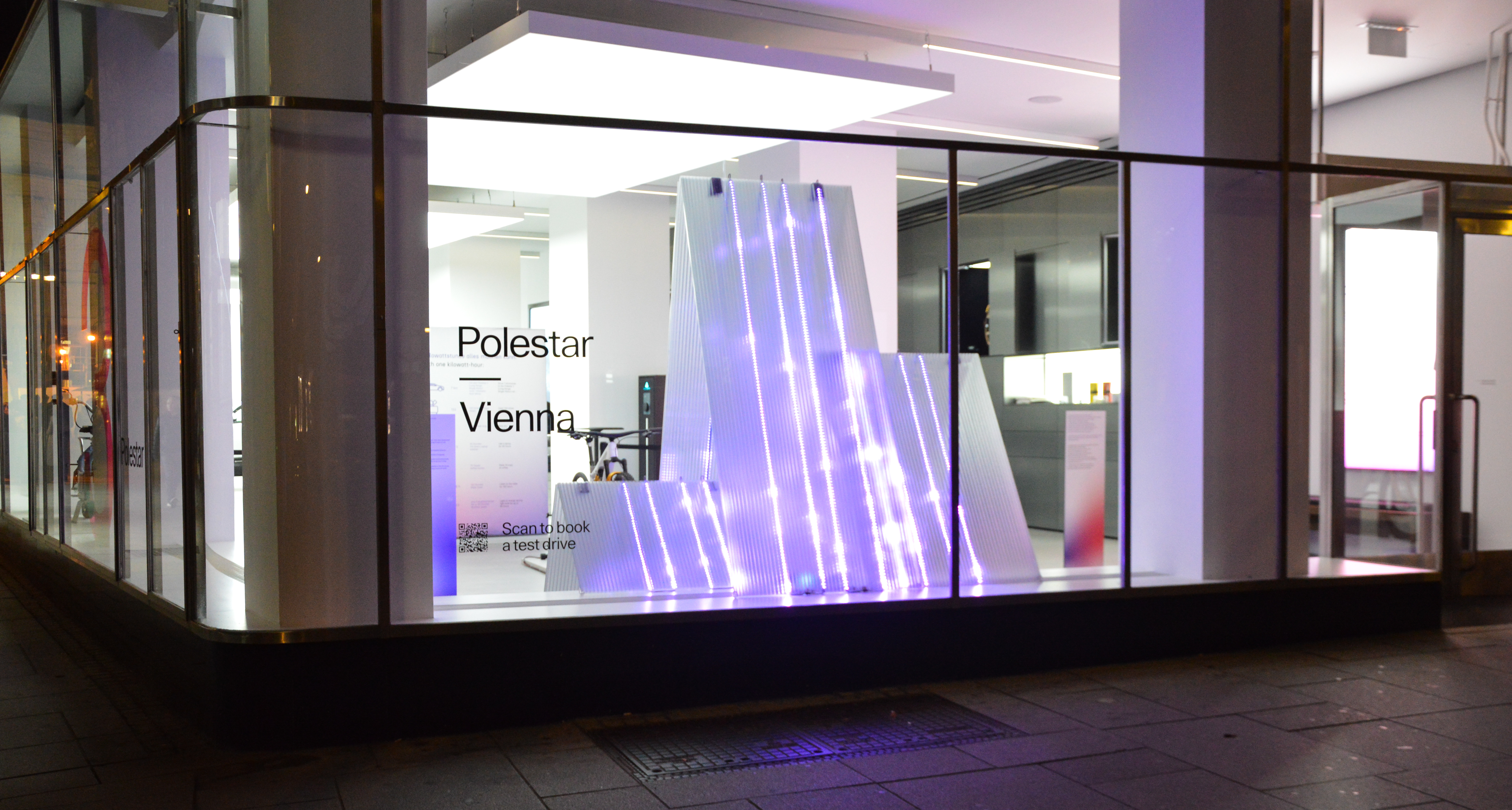 Kilowatt Installation – Polestar Space outside